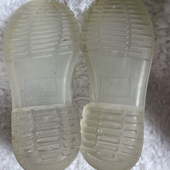 Clear jelly lace up combat rain boots EUR size 39. - Picture 9 of 10